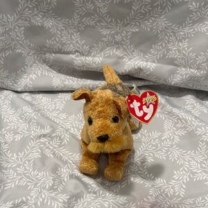 Ty Plush Dog with Brown and Tan Fur